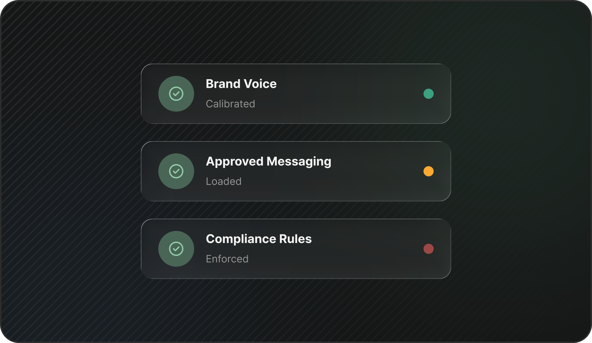 Revscale onboarding view showing AI agents being trained on a brand's workflows and historical context
